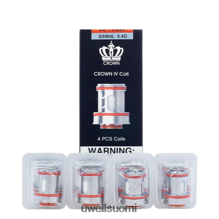 UWELL CROWN 4 vaihtokelat (4 kpl) 08ZDH182 kaksoiskela 02 ohm UWELL helsinki