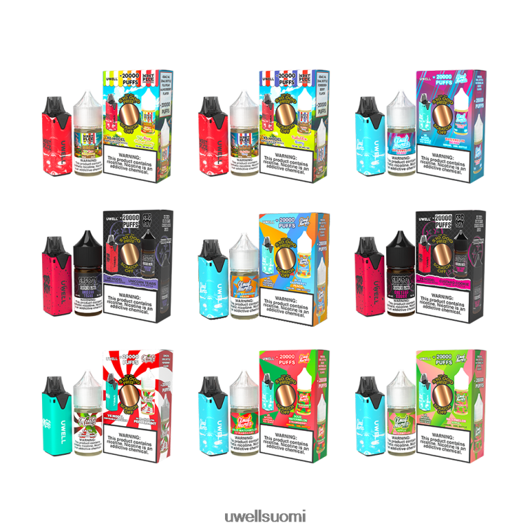 UWELL V6 kertakäyttöinen laite + isän höyry 30ml mehua - kollab nippu 08ZDH213 clr red/flv vaniljakastike 48mg UWELL vape flavours