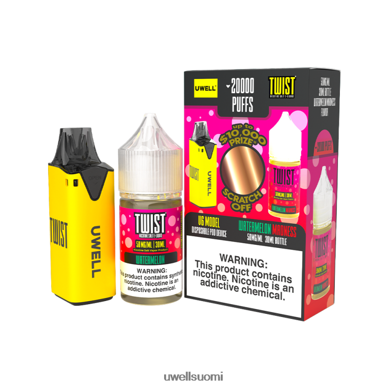 UWELL V6 kertakäyttöinen laite + isän höyry 30ml mehua - kollab nippu 08ZDH214 clr punainen/flv yksisarviskyyneleet 48mg UWELL online shop