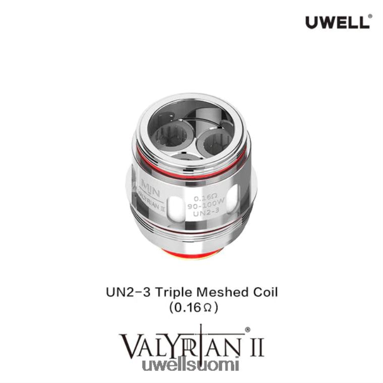 UWELL VALYRIAN 2 vaihtokelat (2 kpl) 08ZDH29 un2 dual mesh 014 ohm UWELL vape flavors