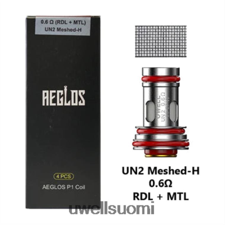 UWELL AEGLOS kelat | 4-pakkaus 08ZDH270 p1 un2 meshed-h 0,6 ohm UWELL disposable review