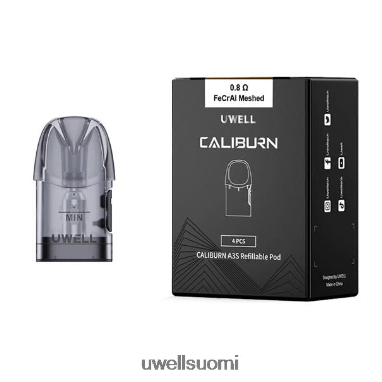 UWELL CALIBURN A3 varaosat | 4-pakkaus 08ZDH19 0,8 ohmia 2 UWELL vape flavors